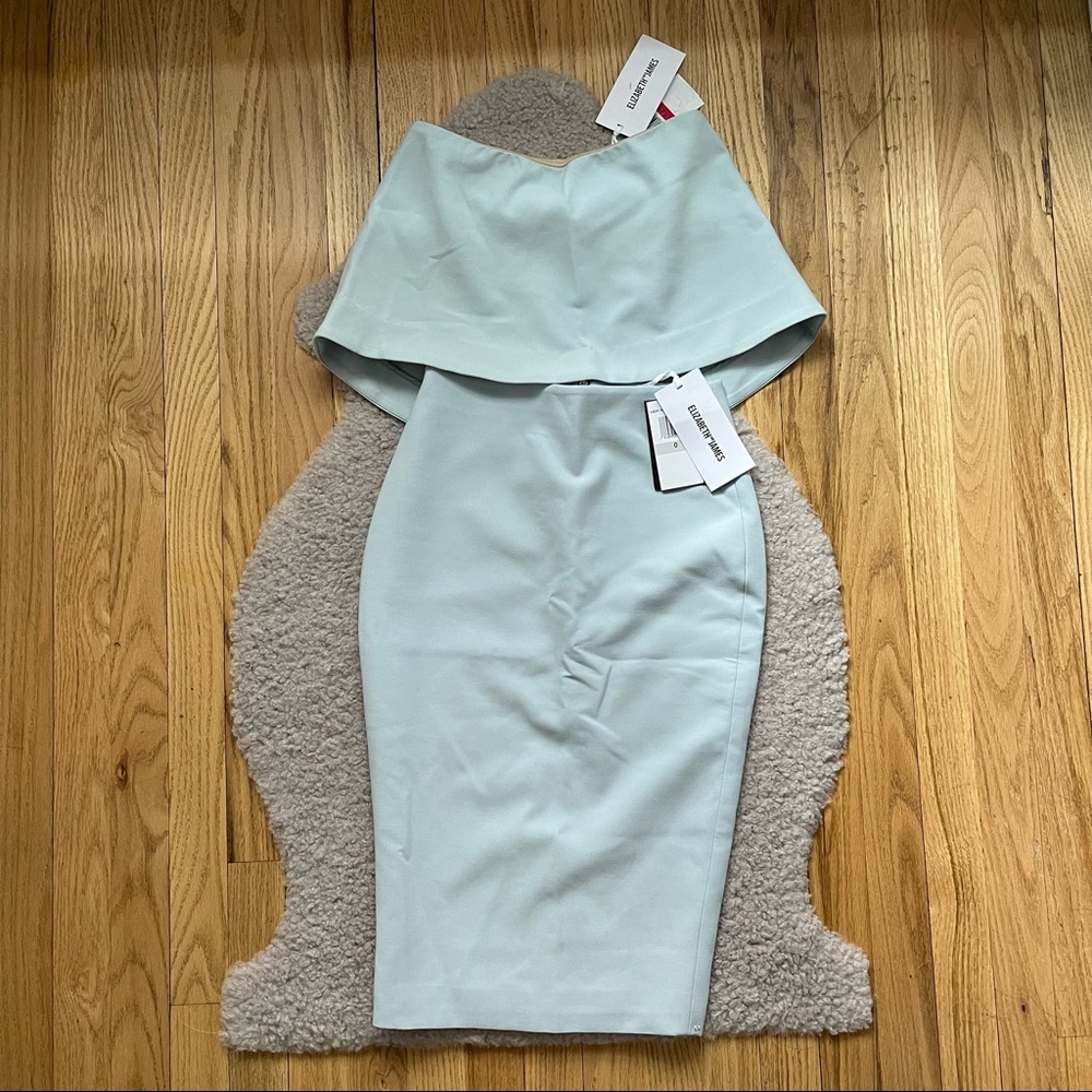 NWT Elizabeth and James Addilyn Crop Top and Aisling Skirt Set Light Blue XS 0